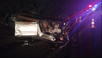 Grave acidente na MG-452 deixa cinco feridos entre Perdizes e Araxá